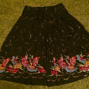 Black and Pink Skirt
